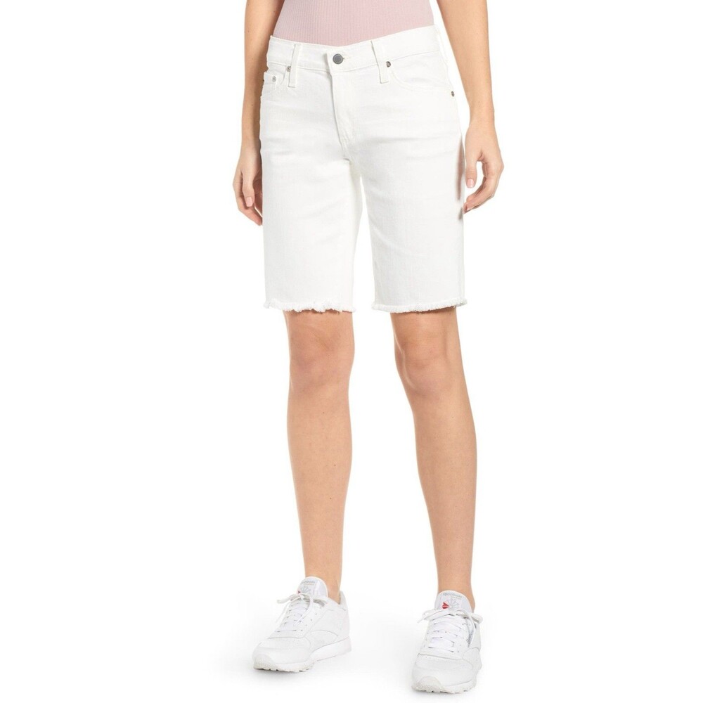 AG Adriano Goldschmied The Nikki Short Women’s 25R White Relaxed Skinny Denim